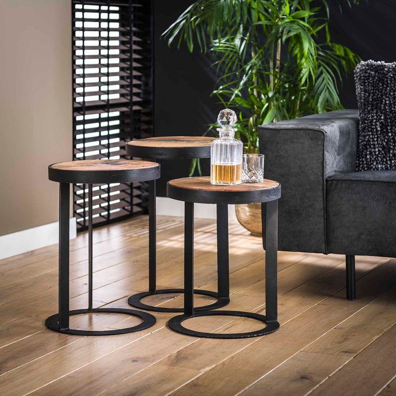 Sofabordsæt - Genbrugstræ