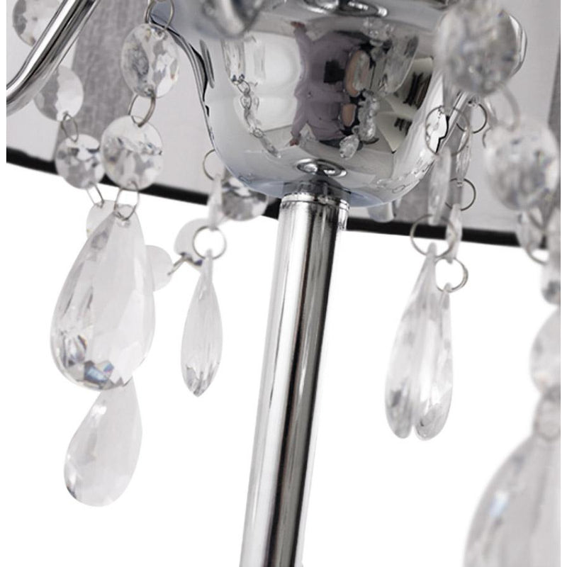 Siamdesign bordlampe med lysestage - Sort