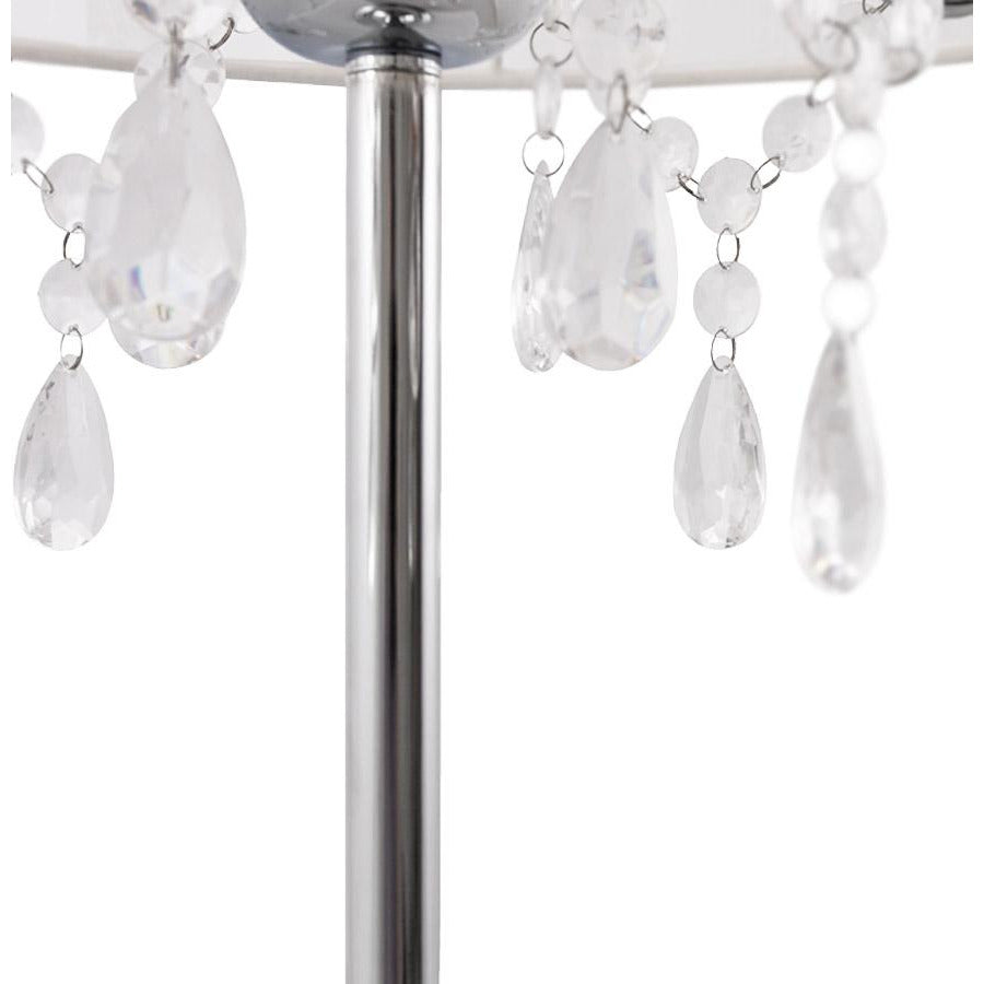 Siamdesign bordlampe med lysestage - Hvid