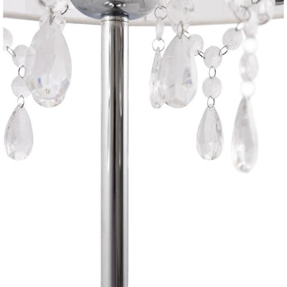 Siamdesign bordlampe med lysestage - Hvid