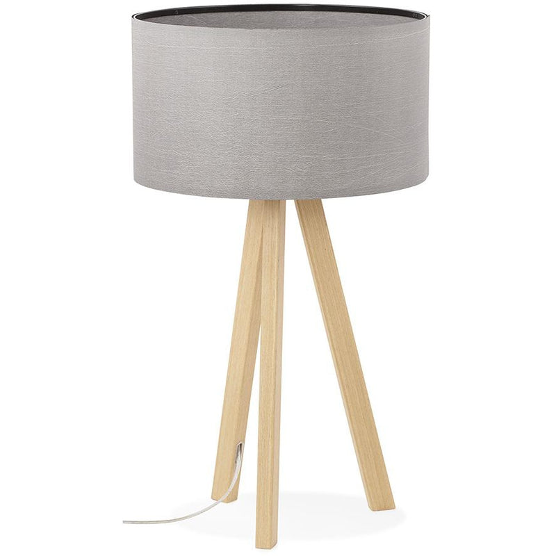 Bordlampe med lampeskærm - Trivet Grå