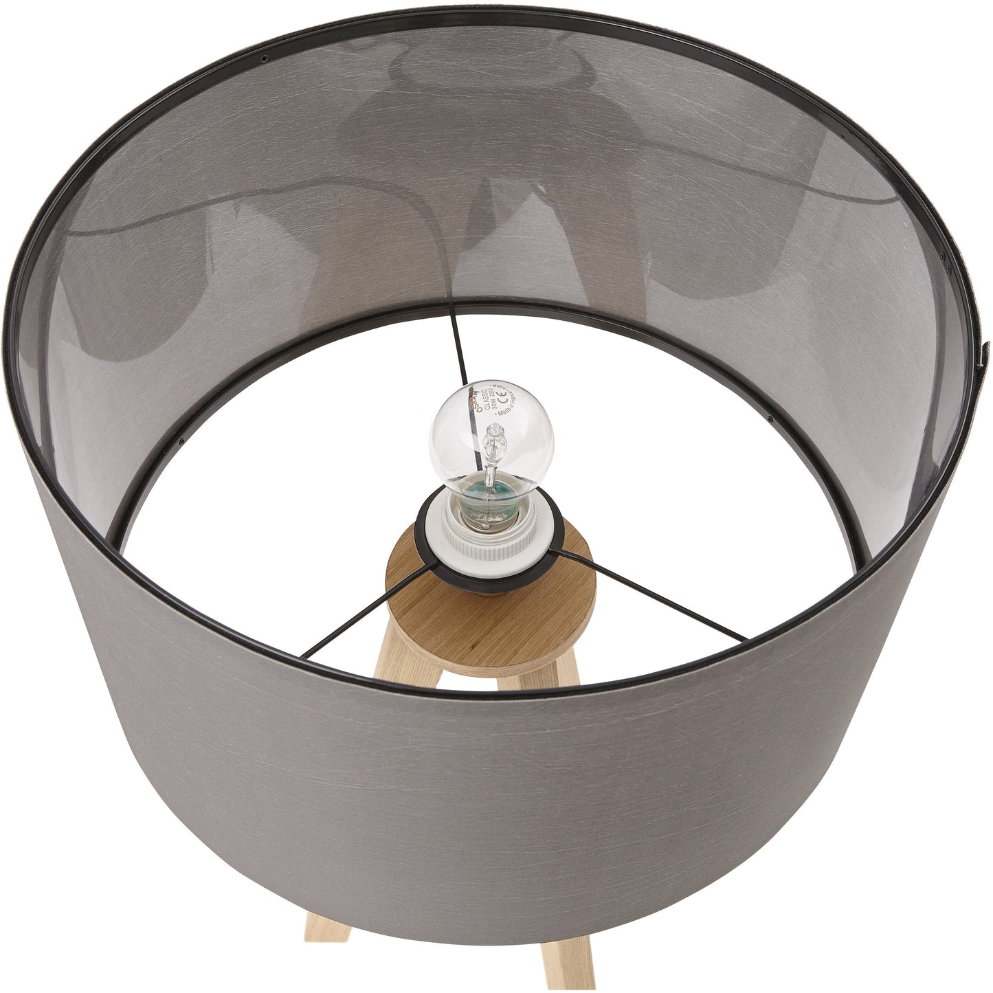 Bordlampe med lampeskærm - Trivet Grå