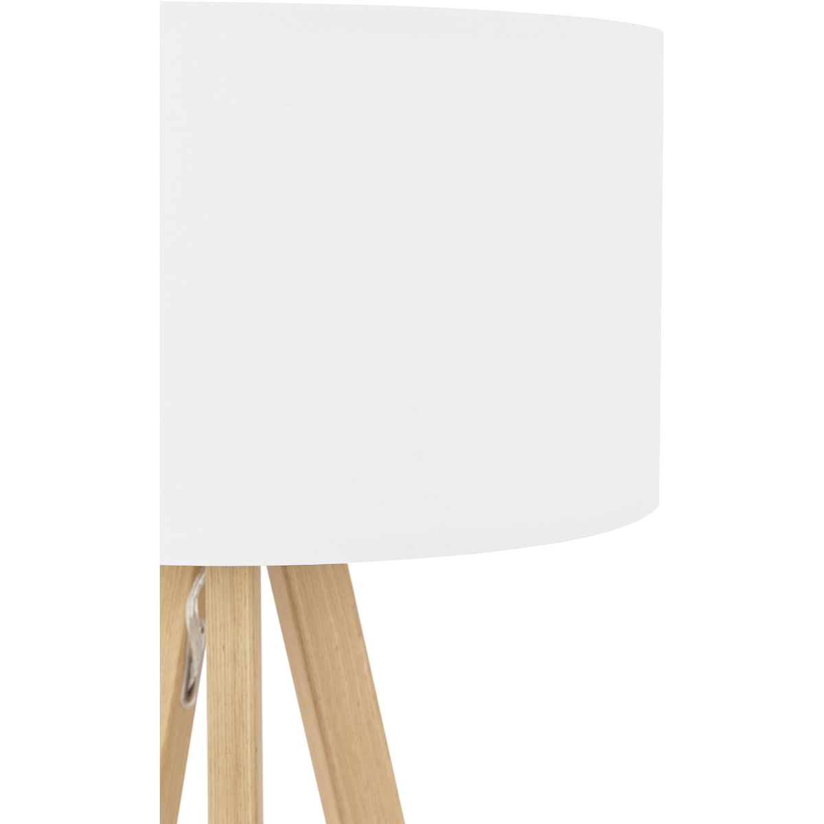Bordlampe med lampeskærm - Trivet Hvid