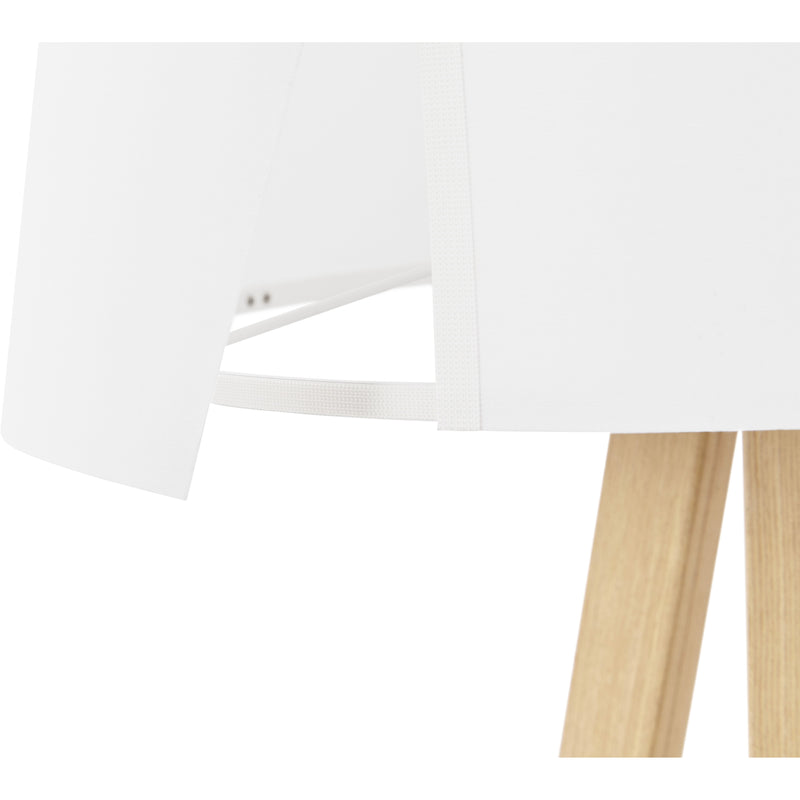 Bordlampe med lampeskærm - Trivet Hvid