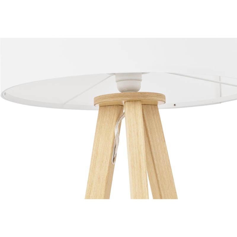 Bordlampe med lampeskærm - Trivet Hvid