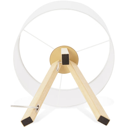 Bordlampe med lampeskærm - Trivet Hvid