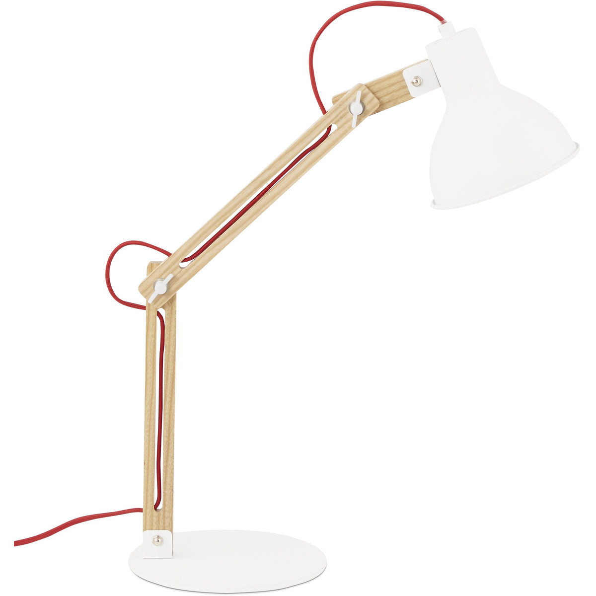 Designer bordlampe - Hvid