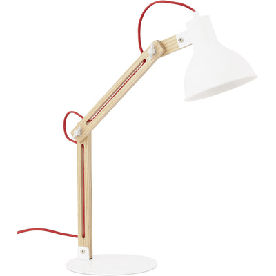 Designer bordlampe - Hvid