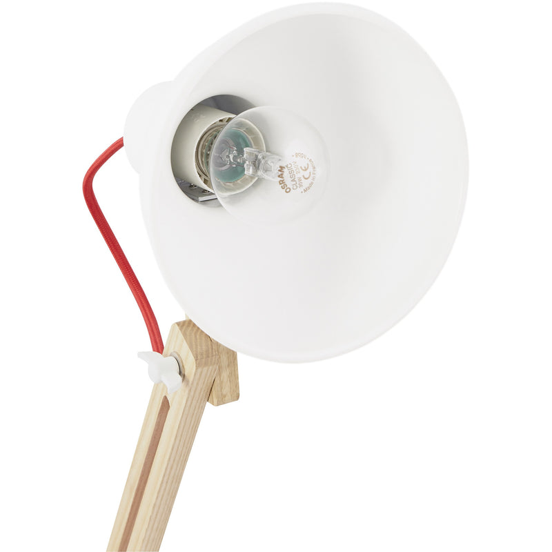 Designer bordlampe - Hvid