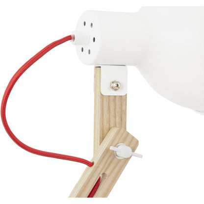 Designer bordlampe - Hvid