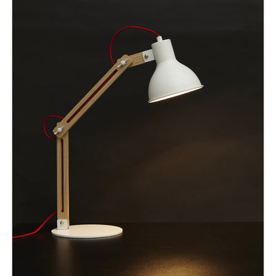 Designer bordlampe - Hvid