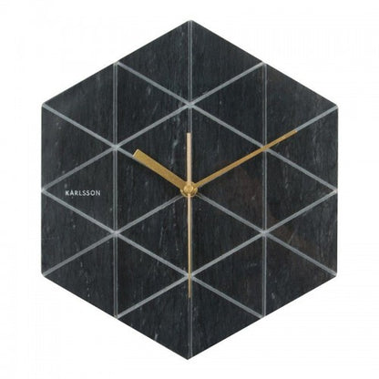 Karlsson Vægur - Marble Hexagon