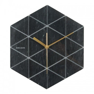 Karlsson Vægur - Marble Hexagon