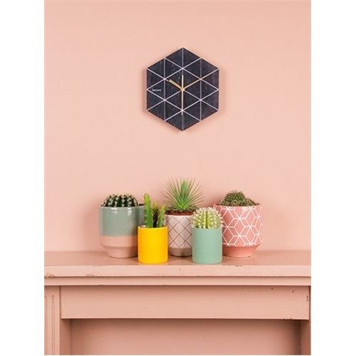 Karlsson Vægur - Marble Hexagon